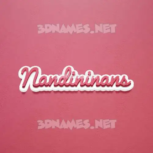 nandininans in Red Scribble style - 3D name wallpaper nandininans in Red Scribble style - 3D name wallpaper