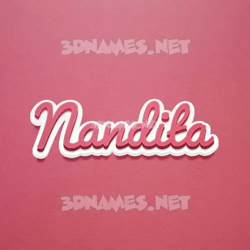 nandita in Red Scribble style - 3D name wallpaper nandita in Red Scribble style - 3D name wallpaper
