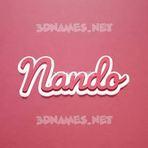 nando in Red Scribble style - 3D name wallpaper nando in Red Scribble style - 3D name wallpaper
