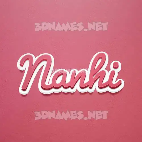 nanhi in Red Scribble style - 3D name wallpaper nanhi in Red Scribble style - 3D name wallpaper