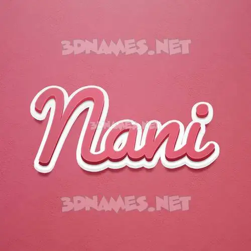 nani in Red Scribble style - 3D name wallpaper nani in Red Scribble style - 3D name wallpaper