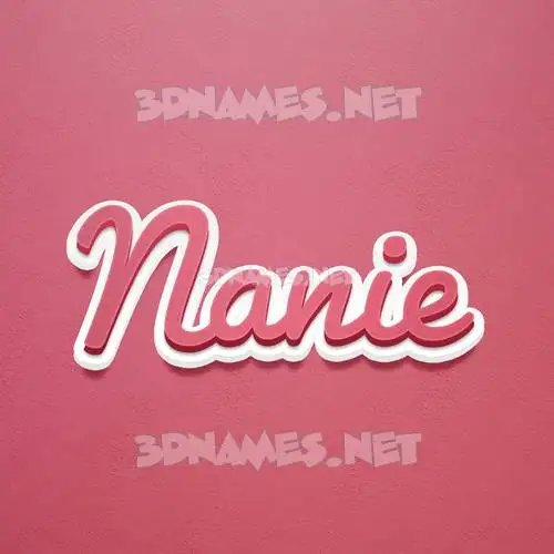 nanie in Red Scribble style - 3D name wallpaper nanie in Red Scribble style - 3D name wallpaper
