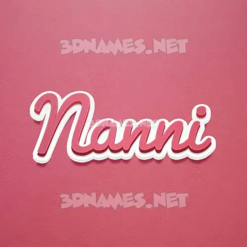 nanni in Red Scribble style - 3D name wallpaper nanni in Red Scribble style - 3D name wallpaper