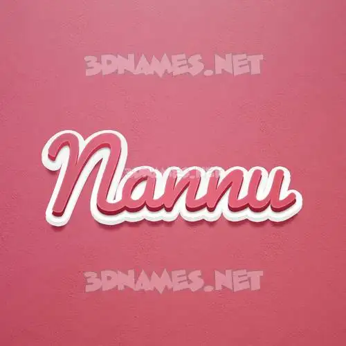nannu in Red Scribble style - 3D name wallpaper nannu in Red Scribble style - 3D name wallpaper