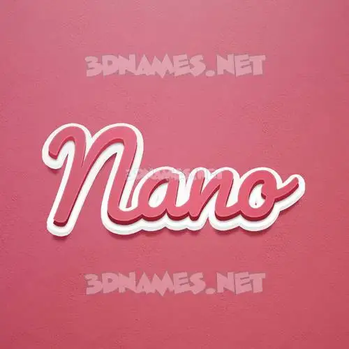 nano in Red Scribble style - 3D name wallpaper nano in Red Scribble style - 3D name wallpaper