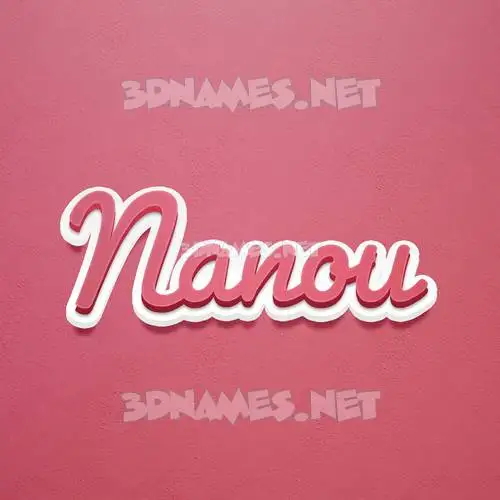 nanou in Red Scribble style - 3D name wallpaper nanou in Red Scribble style - 3D name wallpaper