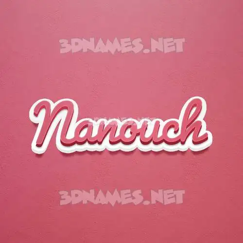 nanouch in Red Scribble style - 3D name wallpaper nanouch in Red Scribble style - 3D name wallpaper