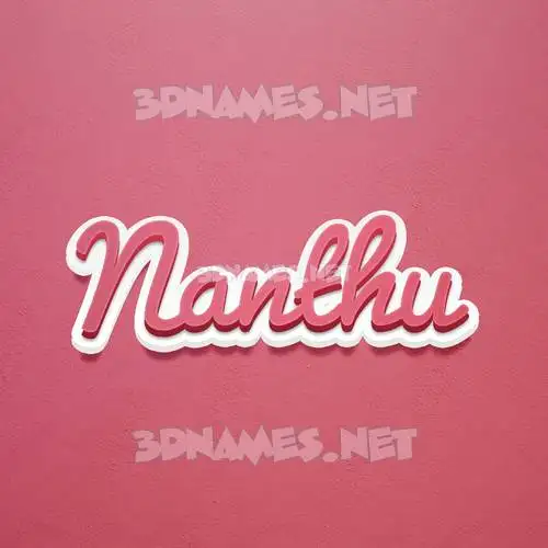 nanthu in Red Scribble style - 3D name wallpaper nanthu in Red Scribble style - 3D name wallpaper