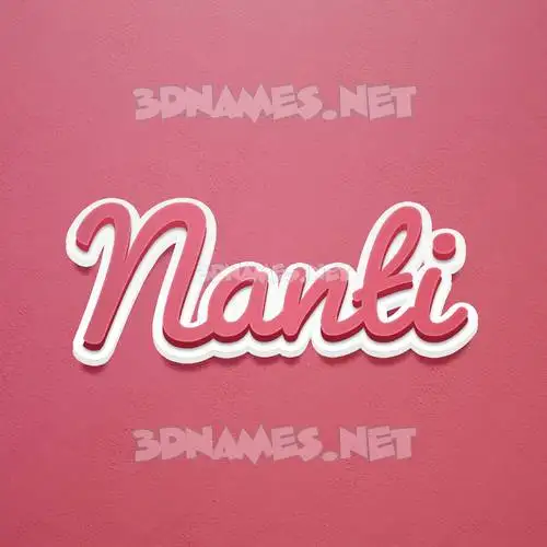 nanti in Red Scribble style - 3D name wallpaper nanti in Red Scribble style - 3D name wallpaper