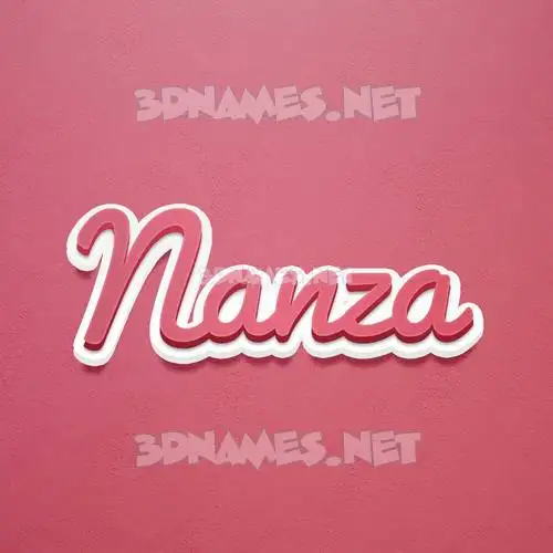 nanza in Red Scribble style - 3D name wallpaper nanza in Red Scribble style - 3D name wallpaper