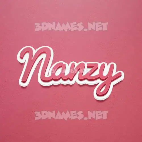 nanzy in Red Scribble style - 3D name wallpaper nanzy in Red Scribble style - 3D name wallpaper