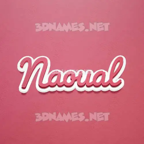 naoual in Red Scribble style - 3D name wallpaper naoual in Red Scribble style - 3D name wallpaper