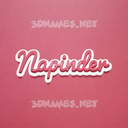 napinder in Red Scribble style - 3D name wallpaper napinder in Red Scribble style - 3D name wallpaper