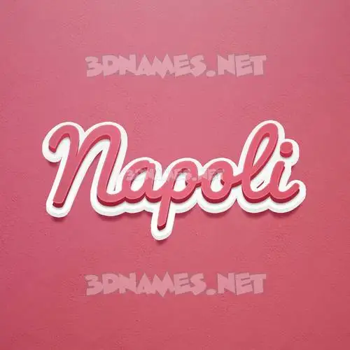 napoli in Red Scribble style - 3D name wallpaper napoli in Red Scribble style - 3D name wallpaper