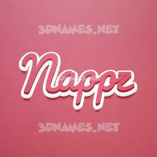 nappz in Red Scribble style - 3D name wallpaper nappz in Red Scribble style - 3D name wallpaper