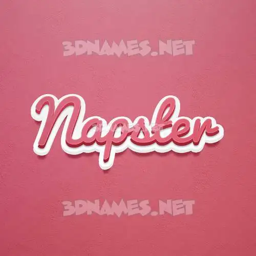 napster in Red Scribble style - 3D name wallpaper napster in Red Scribble style - 3D name wallpaper