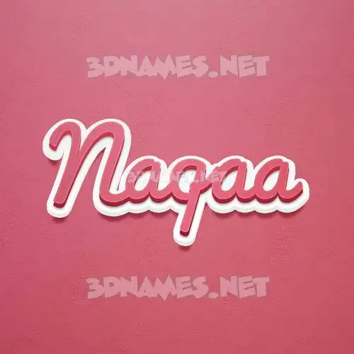 naqaa in Red Scribble style - 3D name wallpaper naqaa in Red Scribble style - 3D name wallpaper