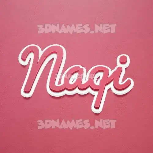 naqi in Red Scribble style - 3D name wallpaper naqi in Red Scribble style - 3D name wallpaper