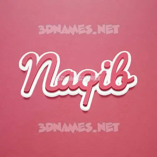 naqib in Red Scribble style - 3D name wallpaper naqib in Red Scribble style - 3D name wallpaper