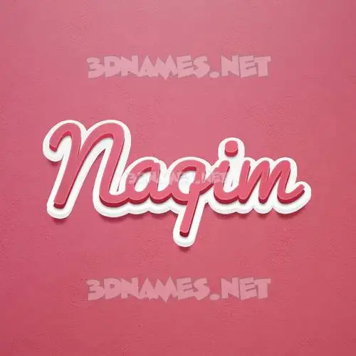naqim in Red Scribble style - 3D name wallpaper naqim in Red Scribble style - 3D name wallpaper
