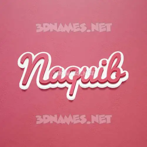 naquib in Red Scribble style - 3D name wallpaper naquib in Red Scribble style - 3D name wallpaper