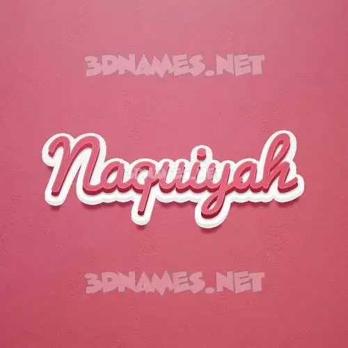 naquiyah in Red Scribble style - 3D name wallpaper naquiyah in Red Scribble style - 3D name wallpaper