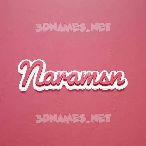 naramsn in Red Scribble style - 3D name wallpaper naramsn in Red Scribble style - 3D name wallpaper