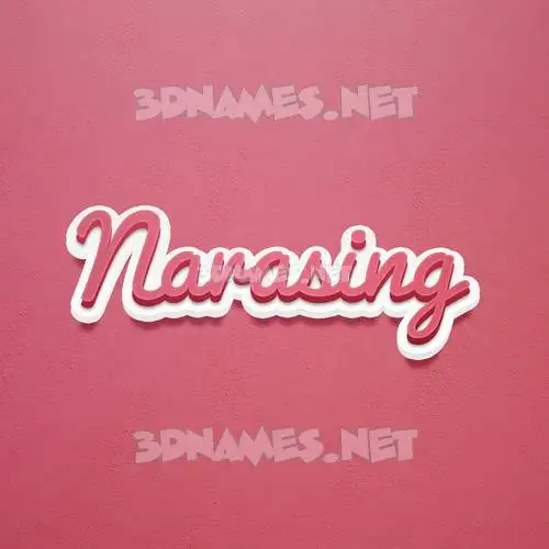 narasing in Red Scribble style - 3D name wallpaper narasing in Red Scribble style - 3D name wallpaper