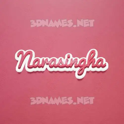 narasingha in Red Scribble style - 3D name wallpaper narasingha in Red Scribble style - 3D name wallpaper