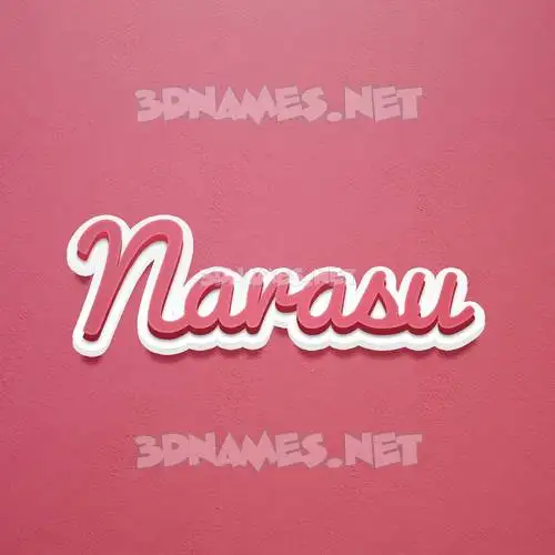 narasu in Red Scribble style - 3D name wallpaper narasu in Red Scribble style - 3D name wallpaper