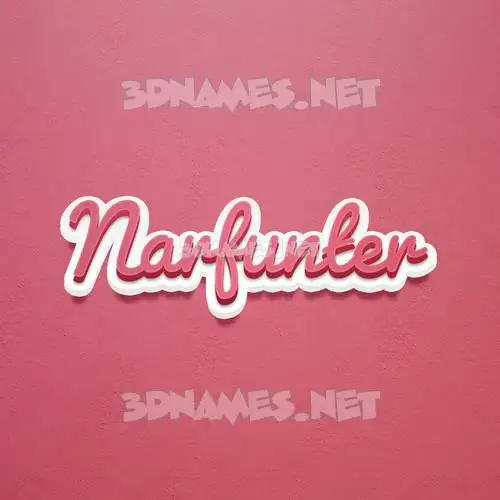 narfunter in Red Scribble style - 3D name wallpaper narfunter in Red Scribble style - 3D name wallpaper