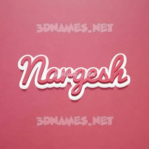 nargesh in Red Scribble style - 3D name wallpaper nargesh in Red Scribble style - 3D name wallpaper
