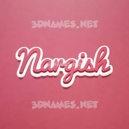 nargish in Red Scribble style - 3D name wallpaper nargish in Red Scribble style - 3D name wallpaper