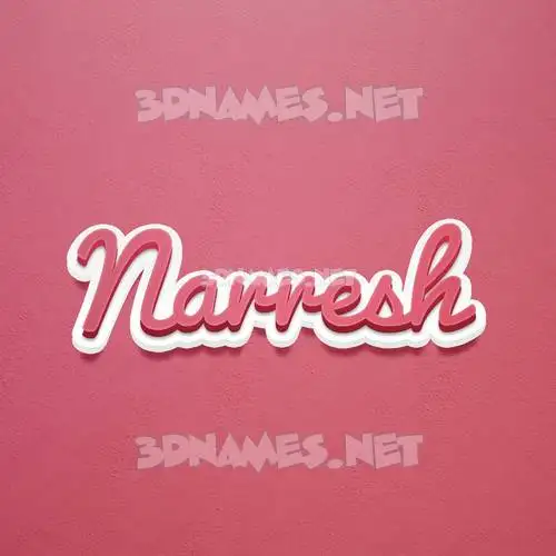 narresh in Red Scribble style - 3D name wallpaper narresh in Red Scribble style - 3D name wallpaper