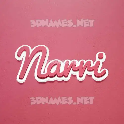 narri in Red Scribble style - 3D name wallpaper narri in Red Scribble style - 3D name wallpaper