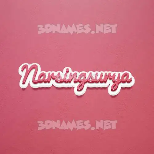 narsingsurya in Red Scribble style - 3D name wallpaper narsingsurya in Red Scribble style - 3D name wallpaper