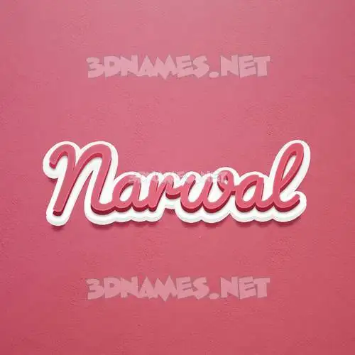 narwal in Red Scribble style - 3D name wallpaper narwal in Red Scribble style - 3D name wallpaper