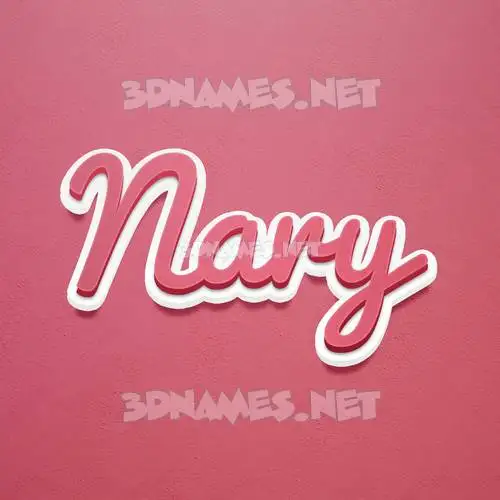 nary in Red Scribble style - 3D name wallpaper nary in Red Scribble style - 3D name wallpaper