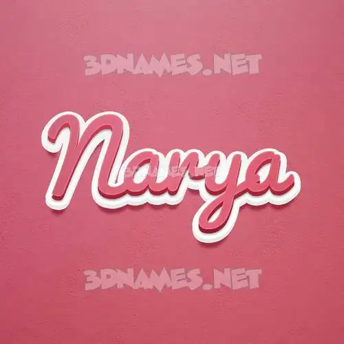 narya in Red Scribble style - 3D name wallpaper narya in Red Scribble style - 3D name wallpaper