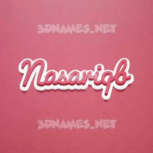 nasariqb in Red Scribble style - 3D name wallpaper nasariqb in Red Scribble style - 3D name wallpaper