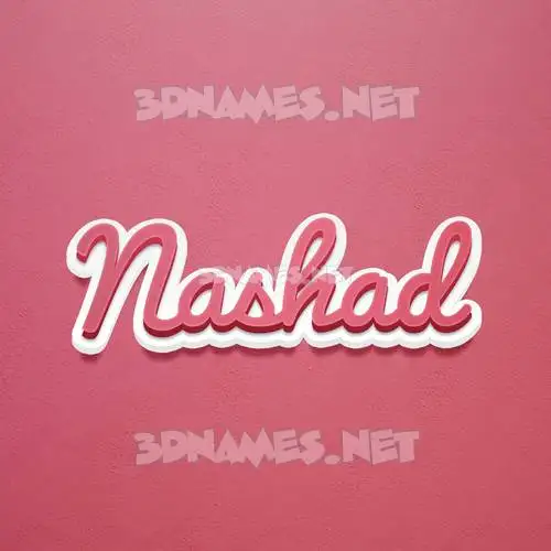 nashad in Red Scribble style - 3D name wallpaper nashad in Red Scribble style - 3D name wallpaper