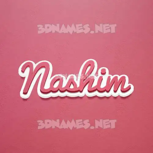 nashim in Red Scribble style - 3D name wallpaper nashim in Red Scribble style - 3D name wallpaper