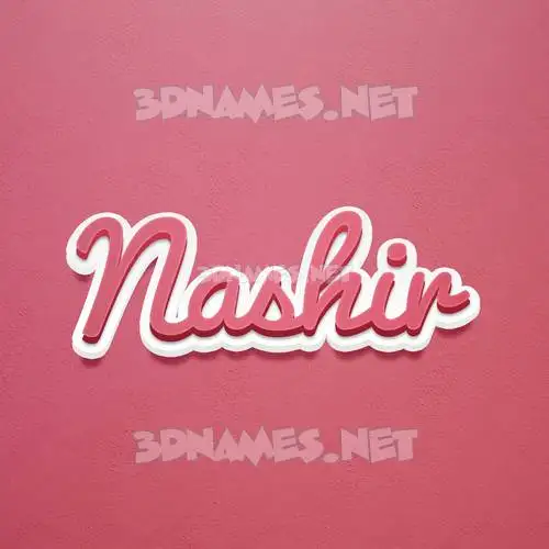 nashir in Red Scribble style - 3D name wallpaper nashir in Red Scribble style - 3D name wallpaper