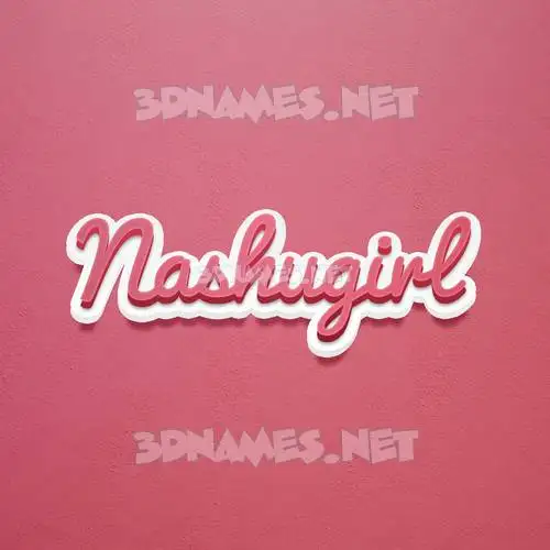 nashugirl in Red Scribble style - 3D name wallpaper nashugirl in Red Scribble style - 3D name wallpaper