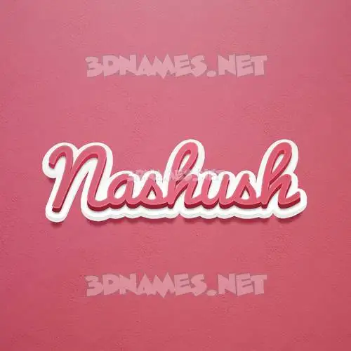 nashush in Red Scribble style - 3D name wallpaper nashush in Red Scribble style - 3D name wallpaper