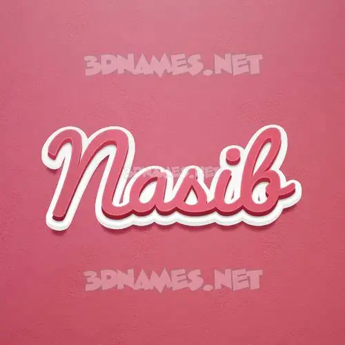 nasib in Red Scribble style - 3D name wallpaper nasib in Red Scribble style - 3D name wallpaper