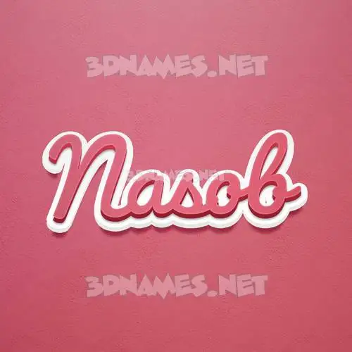 nasob in Red Scribble style - 3D name wallpaper nasob in Red Scribble style - 3D name wallpaper
