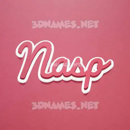 nasp in Red Scribble style - 3D name wallpaper nasp in Red Scribble style - 3D name wallpaper