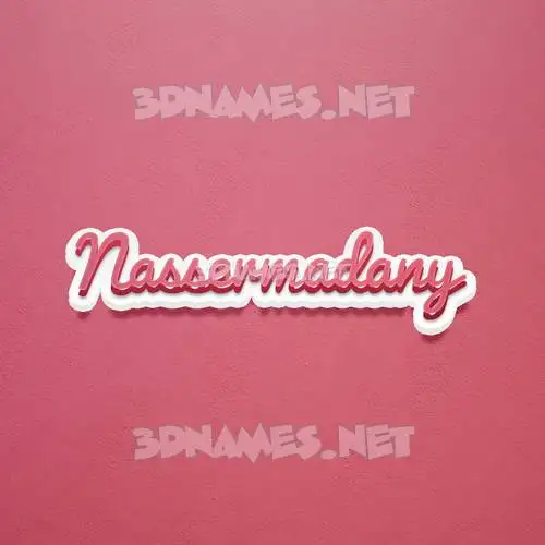 nassermadany in Red Scribble style - 3D name wallpaper nassermadany in Red Scribble style - 3D name wallpaper