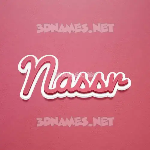 nassr in Red Scribble style - 3D name wallpaper nassr in Red Scribble style - 3D name wallpaper